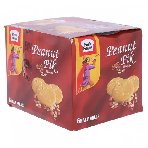 Peek Freans Peanut Pik Biscuits 6 Half Rolls | BOX