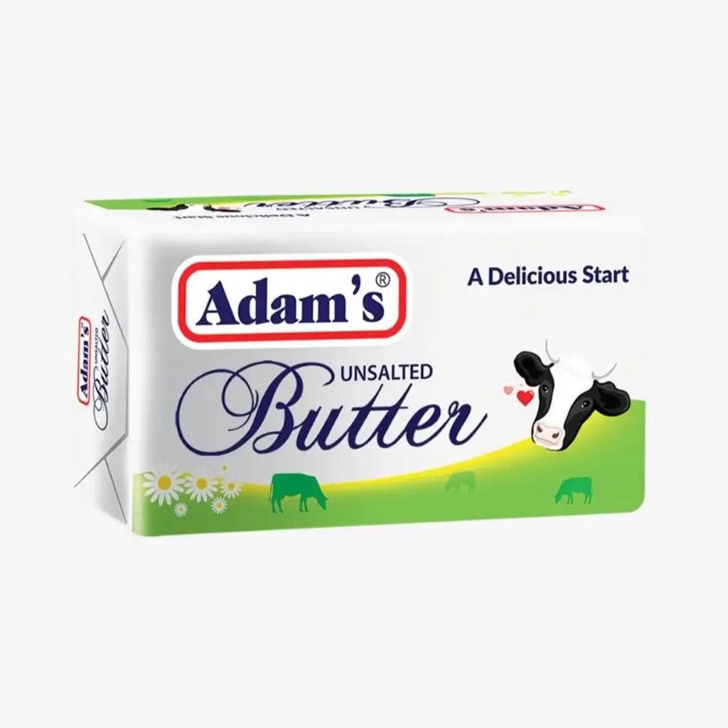 Adams Butter Unsalted 200G