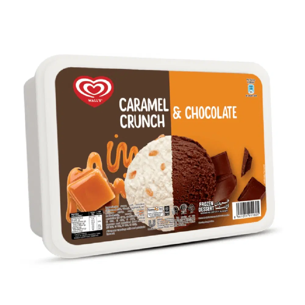 Walls Caramel Crunch & Chocolate 1.4 Ltr