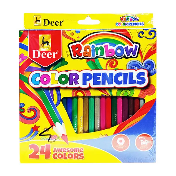 Deer Rainbow Color Pencil 
