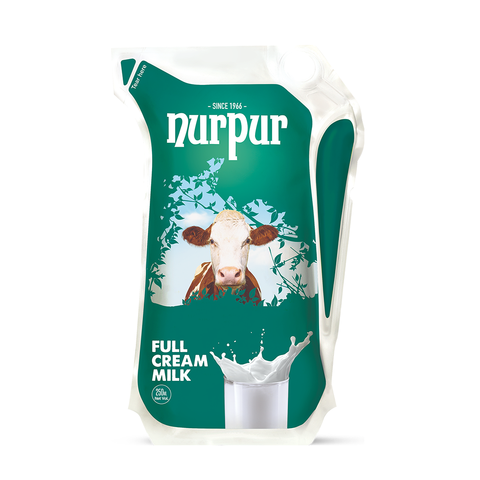 Nurpur Full Cream Milk Pouch 250Ml