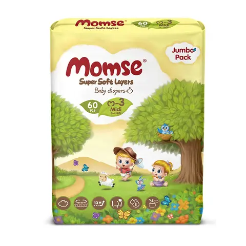 Momse Jumbo Medium-3 60 Pcs