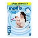 Molfix Diaper Mini Jumbo Pack Size 2 (3-6kg) 70 Pcs